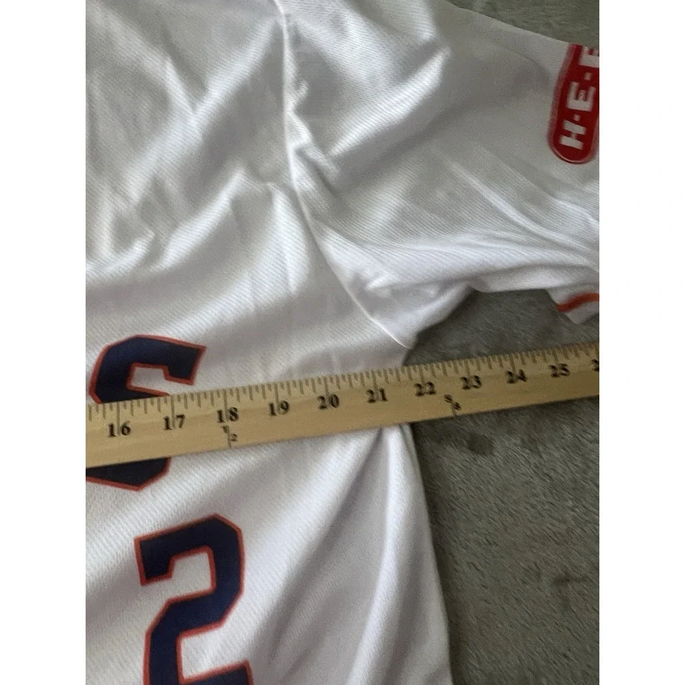 Houston Astros Mens Jersey XL White #2 Alex Bregman MLB Baseball Button Front